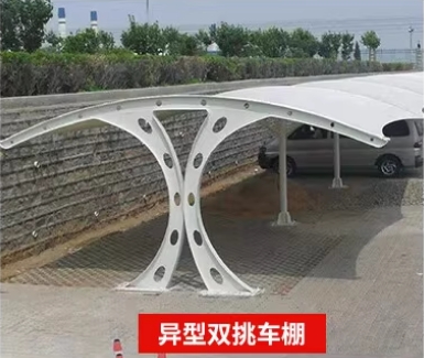 福建异型双挑停车棚定制
